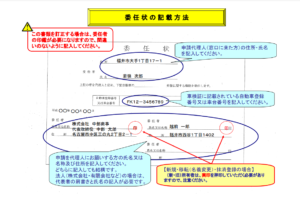 委任状の記入例